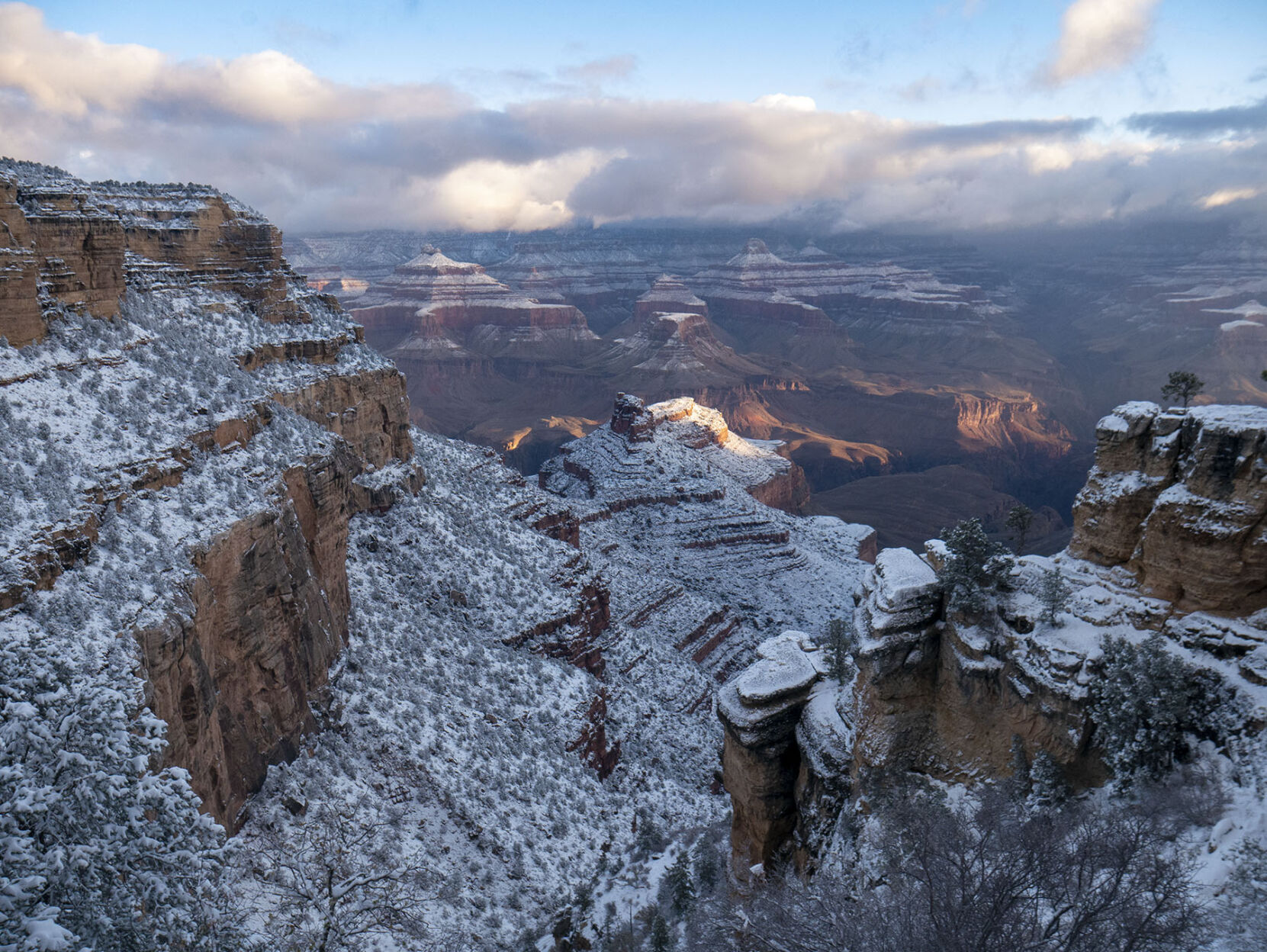 Snow in the Grand Canyon